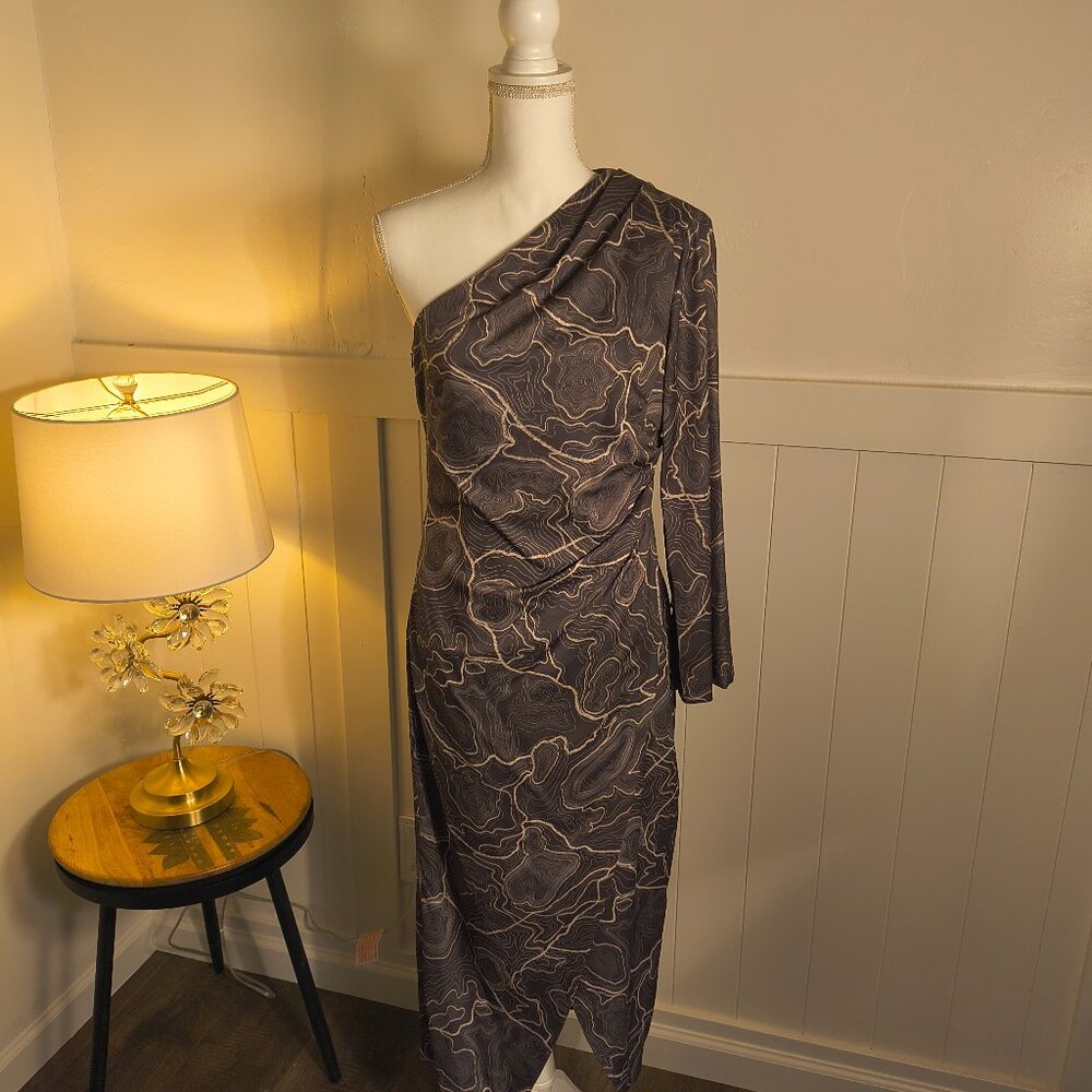 Antonio Melani x Elizabeth Damrich “Monroe” One-Shoulder Dress – Size 6